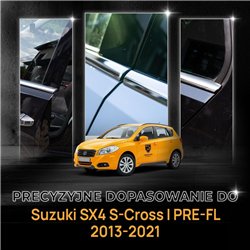 Lower side window trims for Suzuki SX4 S-Cross I JY PRE-FL 2013-2021 steel