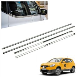 Listwy pod szyby boczne do Nissan Qashqai+2 I 2008-2014 stal