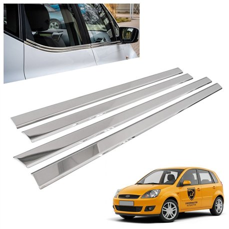 Listwy pod szyby boczne Ford Fiesta Hatchback VI Mk5 BE256 JH/JD 5D 2001