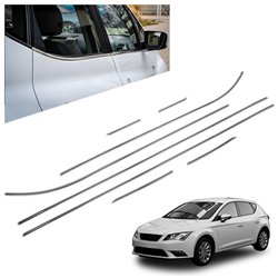 Listwy pod szyby boczne SEAT Leon Hatchback III 5D 2012-2020 | stal