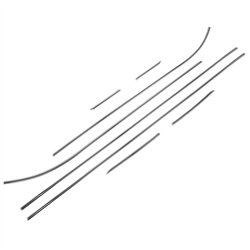 Lower side window trims for SEAT Leon Hatchback III 5F 5D 2012-2020 steel