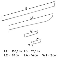 Listwy pod szyby boczne SEAT Leon Hatchback III 5D 2012-2020 | stal