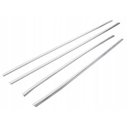 Lower side window trims for Nissan Juke I (F15) 2010-2019 | Chrome steel