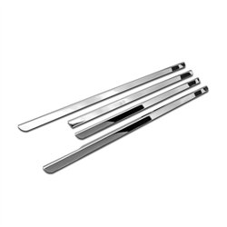 Lower side window trims for Dacia Duster I (HS) 2010-2017 | Chrome steel