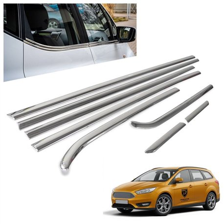Listwy pod szyby boczne Ford Focus Turnier Kombi III C346 DYB 2011-2018