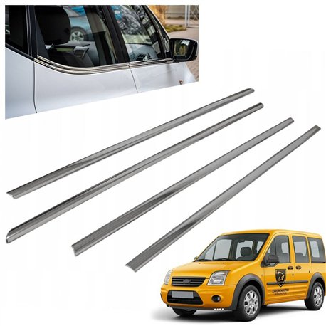 Listwy pod szyby boczne Ford Tourneo Connect I Mk1 P65/P70/P80 2002-2011