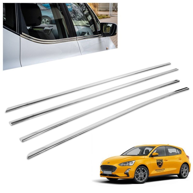 Listwy pod szyby boczne Ford Focus Hatchback IV C519 DEH 5D 2018- stal