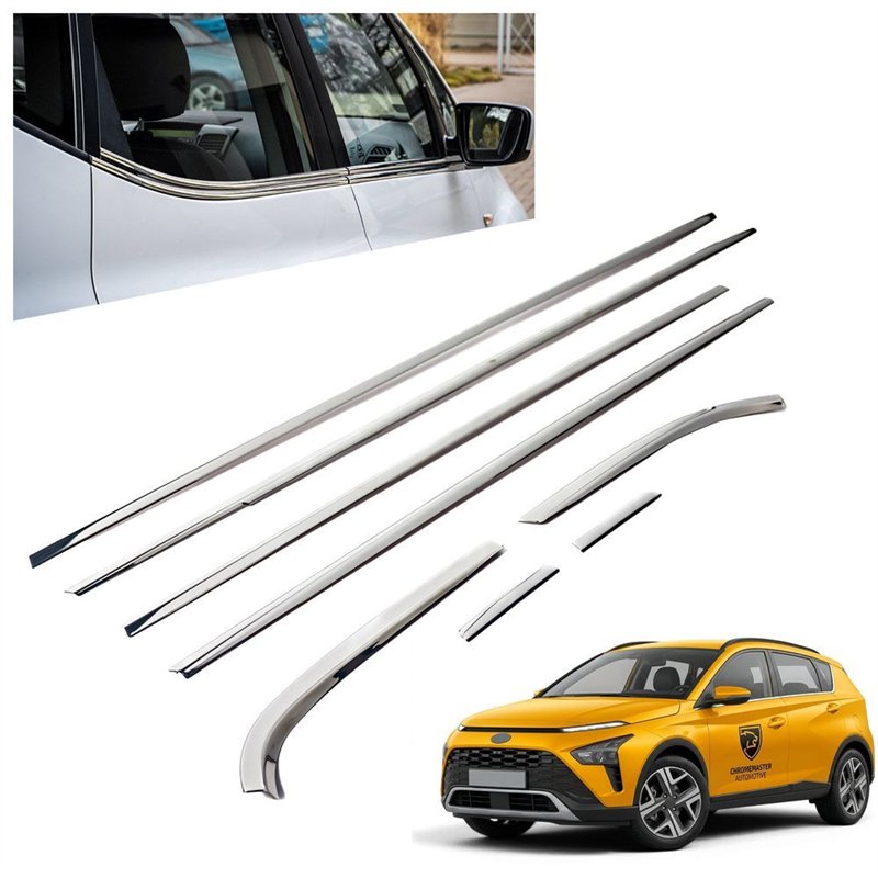 Listwy pod szyby boczne do Hyundai Bayon I (BC3 CUV) 2021- | stal