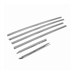 Lower side window trims for Fiat Egea Cross I (356) 2020- | Chrome steel