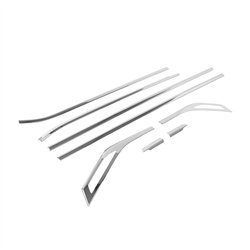 Lower side window trims for Renault Captur II RJB XJB/HJB/HJE 2020- steel