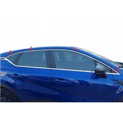 Listwy nad szyby boczne do Renault Captur II 2020- stal