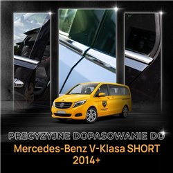 Listwy pod szyby boczne Mercedes V-Klasa W447 Compact SWB 2014- stal