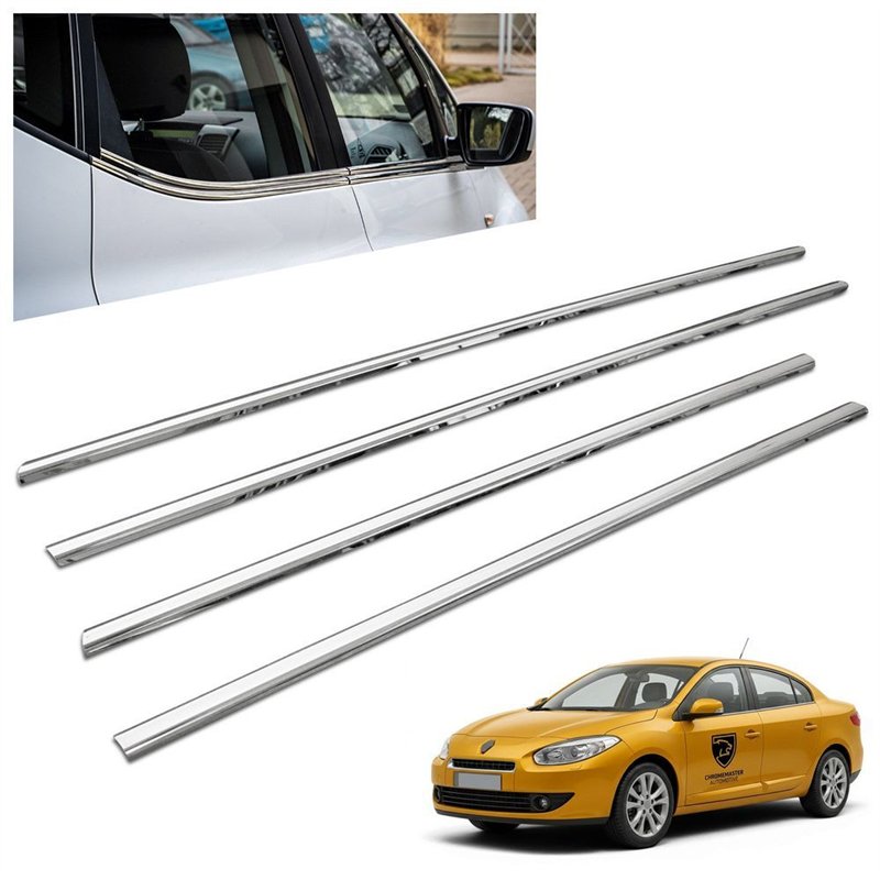 Listwy pod szyby boczne Renault Fluence Sedan I Z L3 X38 4D 2010-2015 st