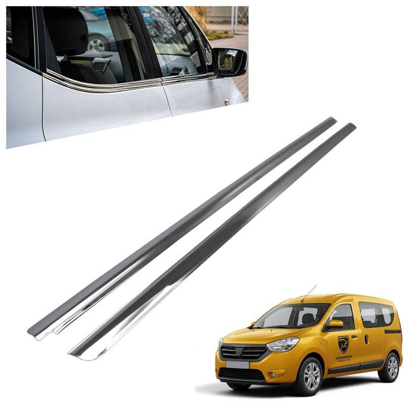 Listwy pod szyby boczne do Dacia Dokker I 2012-2021 stal