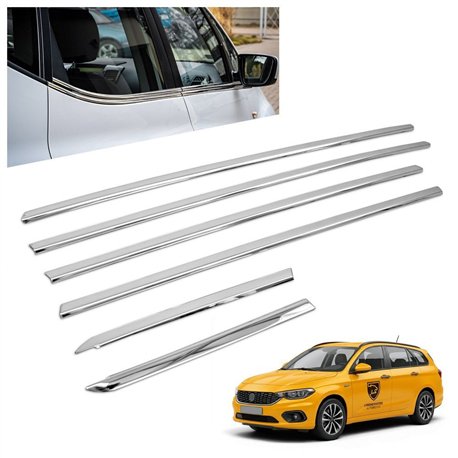 Lower side window trims for Fiat Tipo Station Wagon II 356 Kombi 2016- ste