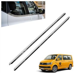 Listwy pod szyby boczne Volkswagen VW Multivan (T6) 2015-2019 | stal