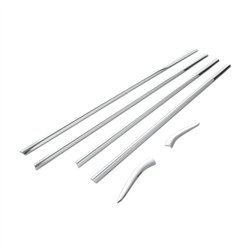 Listwy pod szyby boczne do Peugeot 301 Sedan I 2012-2020 | stal