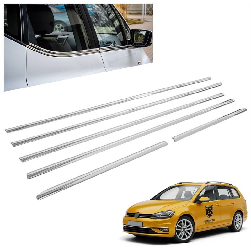 Lower side window trims for Volkswagen VW Golf Variant Station Wagon VII AU