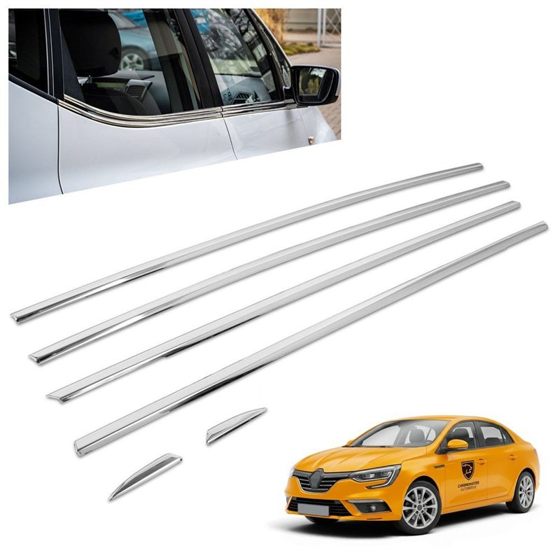 Listwy pod szyby boczne Renault Megane GrandCoupe Sedan IV RFB 4D 2016-2