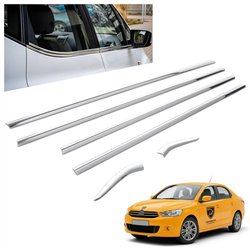 Listwy pod szyby boczne Citroen C-Elysee Sedan II 2012-2020 | stal