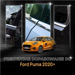 Listwy pod szyby boczne do Ford Puma II (J2K) 2020- | Chrom stal