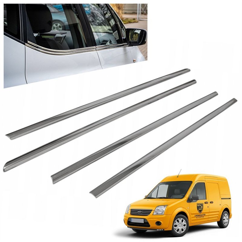 Listwy pod szyby boczne Ford Transit Connect I Mk1 P65/P70/P80 2002-2013