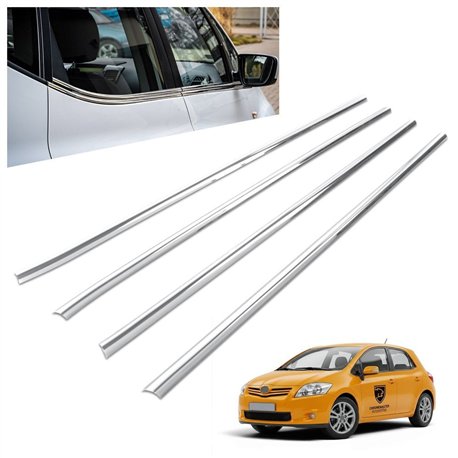 Listwy pod szyby boczne Toyota Auris Hatchback I E150 5D FL 2010-2013 st