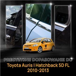 Listwy pod szyby boczne Toyota Auris Hatchback I E150 5D FL 2010-2013 st