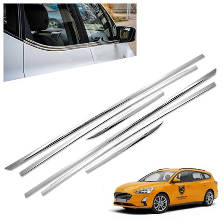 Listwy pod szyby boczne Ford Focus Turnier Kombi IV C519 DEH 2018- stal