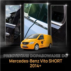 Listwy pod szyby boczne do Mercedes Vito (W447) 2014- stal
