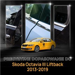 Listwy pod szyby boczne Skoda Octavia Liftback III 2013-2019 | stal