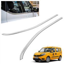 Listwy pod szyby boczne do Fiat Doblo III (510/511) 2022- | stal