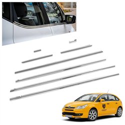 Listwy pod szyby boczne Citroen C4 Hatchback I 5D 2004-2010 | stal