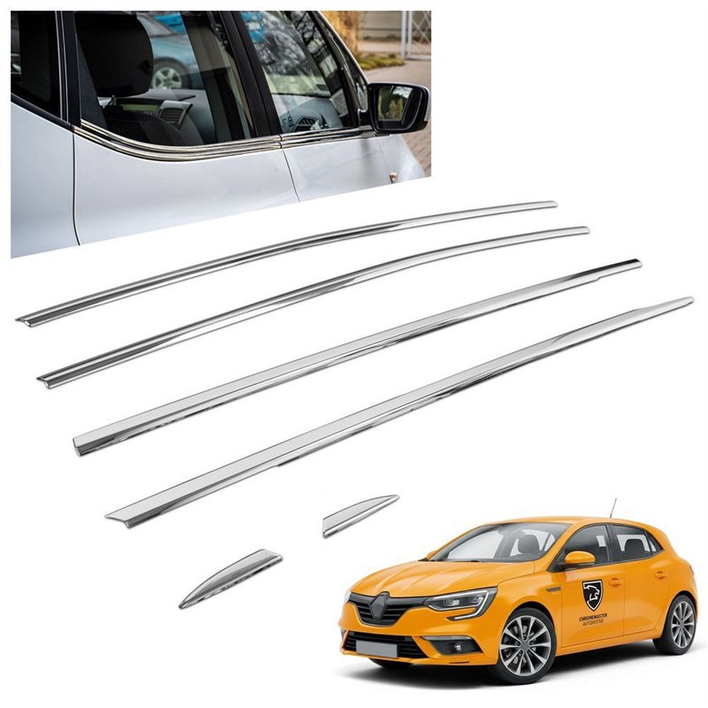 Listwy pod szyby boczne Renault Megane Hatchback IV RFB 5D 2016-2024 sta