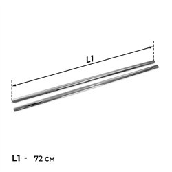 Listwy pod szyby boczne do Ford Tourneo Courier II 2023- | stal