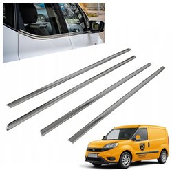 Listwy pod szyby boczne do Fiat Doblo II (263) 2010-2022 | stal