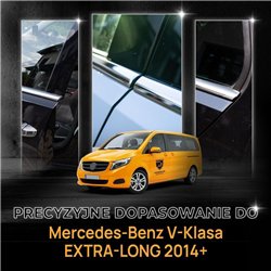 Listwy pod szyby boczne do Mercedes V-Klasa (W447) 2014- stal