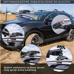 Bagażnik dachowy Renault Trafic II 2001-2014 | Aluminium plastik