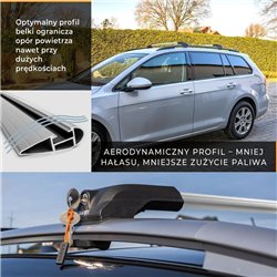 Bagażnik dachowy Renault Trafic II 2001-2014 | Aluminium plastik