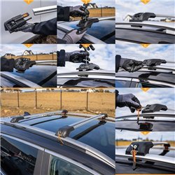 Bagażnik dachowy Renault Trafic II 2001-2014 | Aluminium plastik