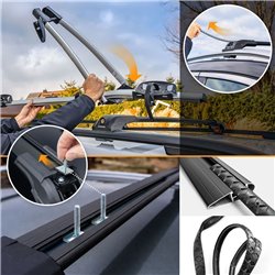 Bagażnik dachowy Peugeot Expert II 2007-2016 | Aluminium plastik