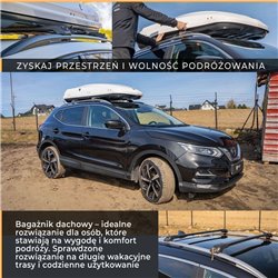 Bagażnik dachowy Renault Trafic II 2001-2014 | Aluminium plastik