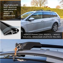 Bagażnik dachowy Renault Trafic II 2001-2014 | Aluminium plastik