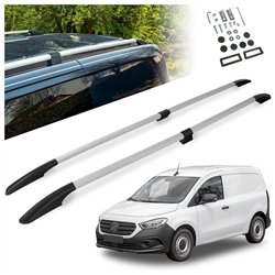 Relingi dachowe dzielone Mercedes Citan W420 LONG 2021- Aluminium plastik