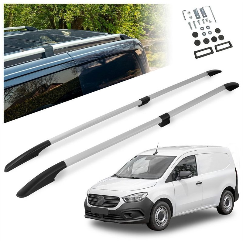 Relingi dachowe dzielone Mercedes Citan W420 LONG 2021- Aluminium plastik