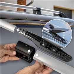 Relingi dachowe dzielone Nissan Townstar I LONG 2022- | Aluminium plastik