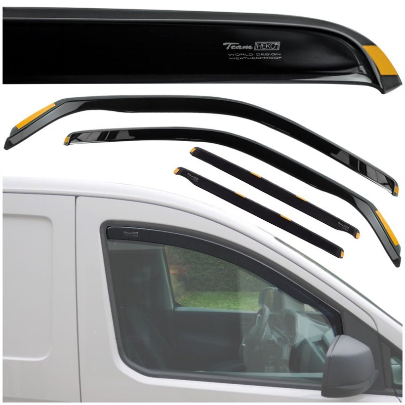 Side window deflectors for Volkswagen VW Amarok I (2H) 2010-2020 | Plastic