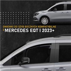 Owiewki szyb bocznych przednich Mercedes EQT (W420) 2023- | plastik