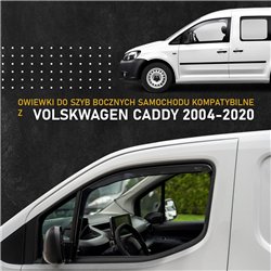 Owiewki szyb bocznych przednich Volkswagen VW Caddy III 2003-2015 | plastik