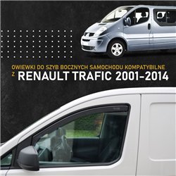 Owiewki szyb bocznych przednich Renault Trafic II 2001-2014 | plastik